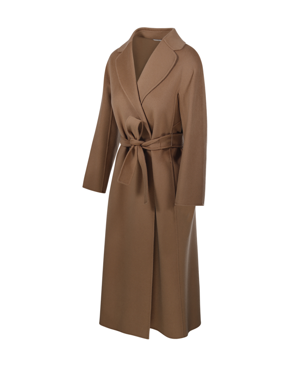 WOMAN MAXMARA S BEIGE VIRGIN WOOL ESTURIA COAT
