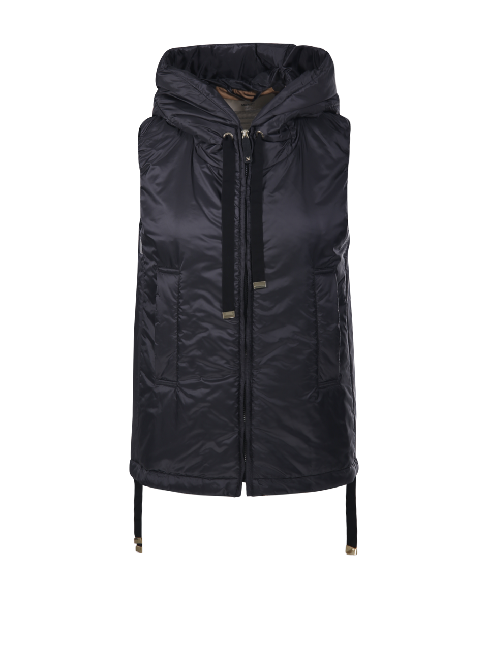 WOMAN MAXMARA THE CUBE BLACK POLYESTER GREENGO QUILTED WAIST COAT