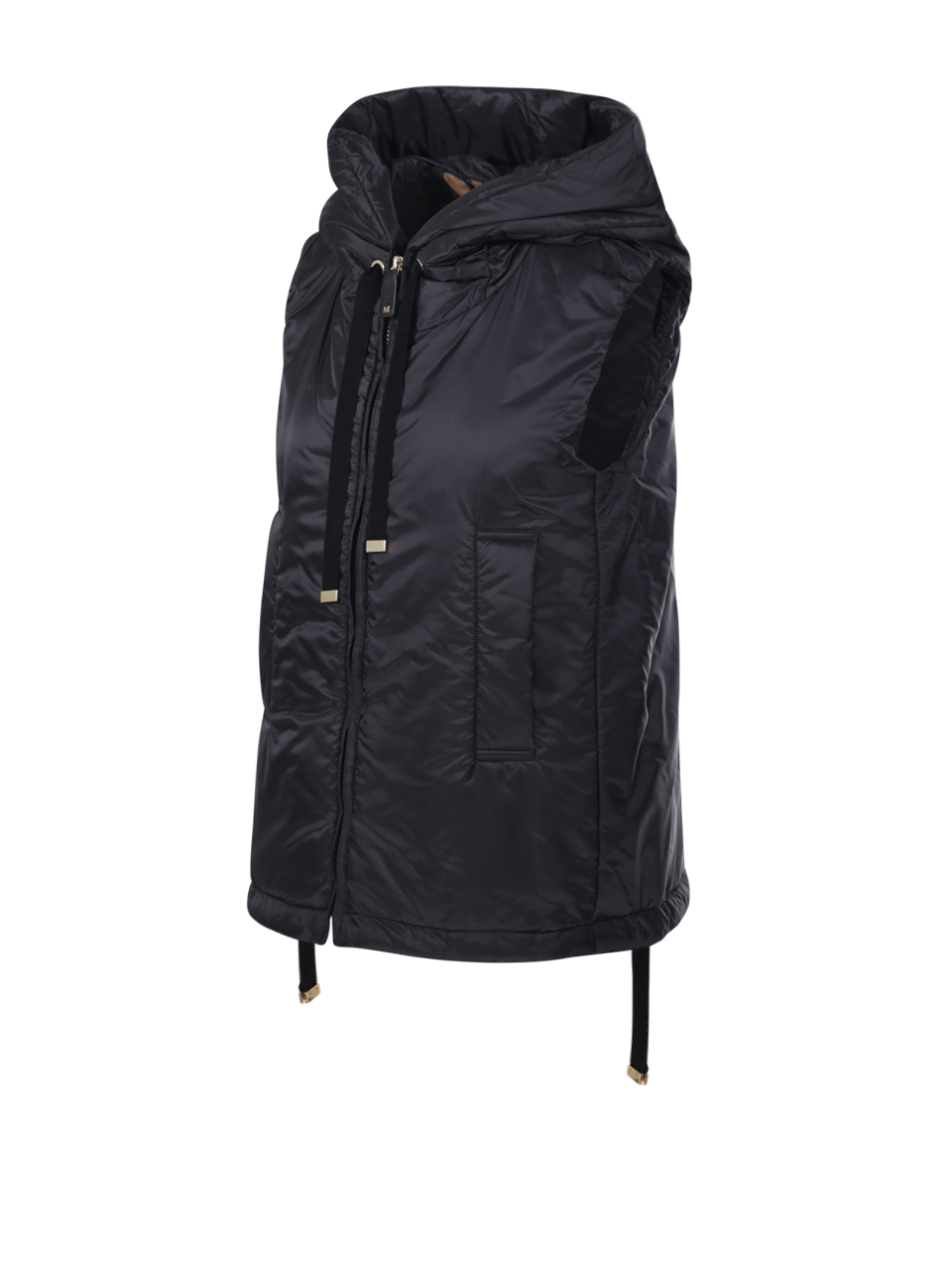 WOMAN MAXMARA THE CUBE BLACK POLYESTER GREENGO QUILTED WAIST COAT