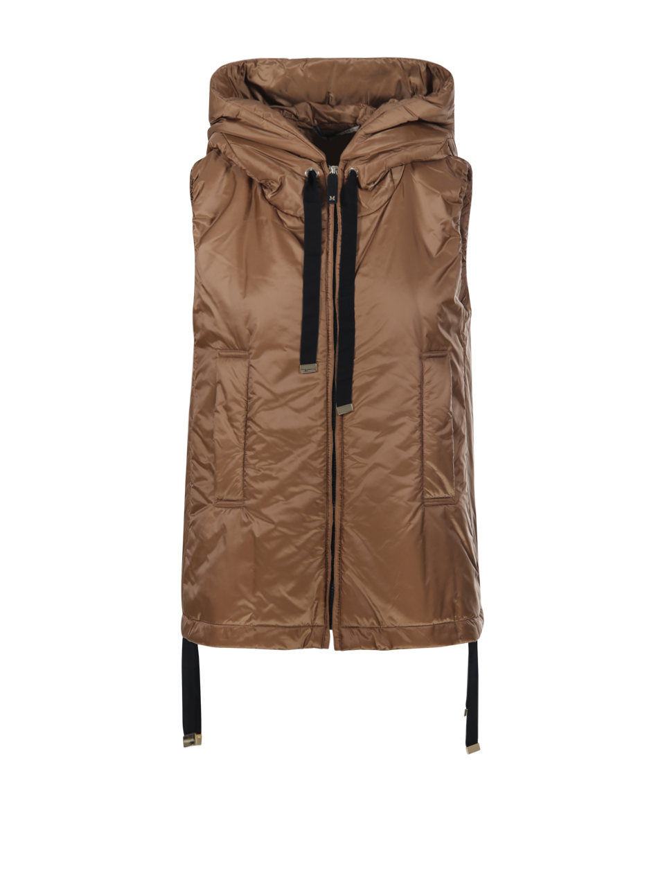 WOMAN MAXMARA THE CUBE BLACK POLYESTER GREENGO QUILTED WAIST COAT