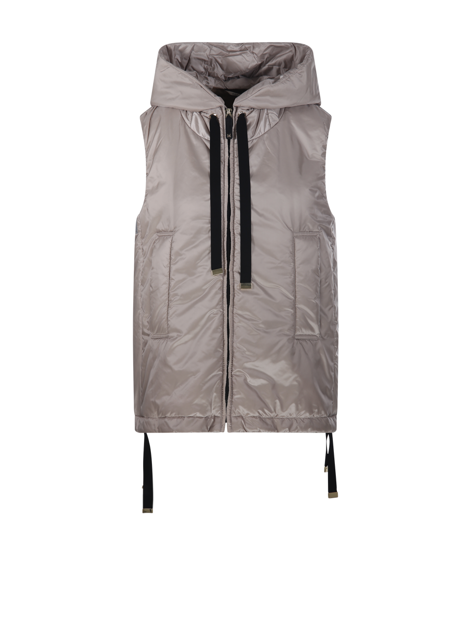 WOMAN MAXMARA THE CUBE NUDE POLYESTER GREENGO QUILTED WAIST COAT