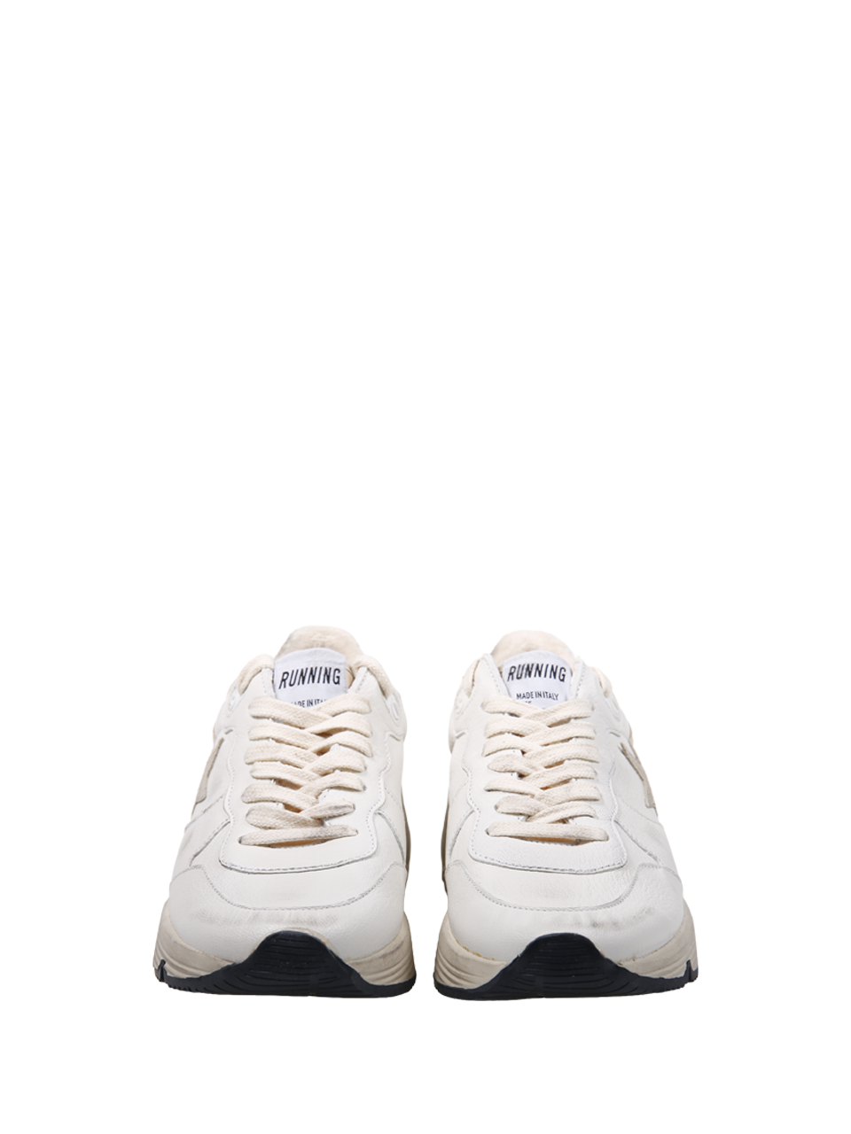 WOMAN GOLDEN GOOSE WHITE LEATHER RUNNING SNEAKER 