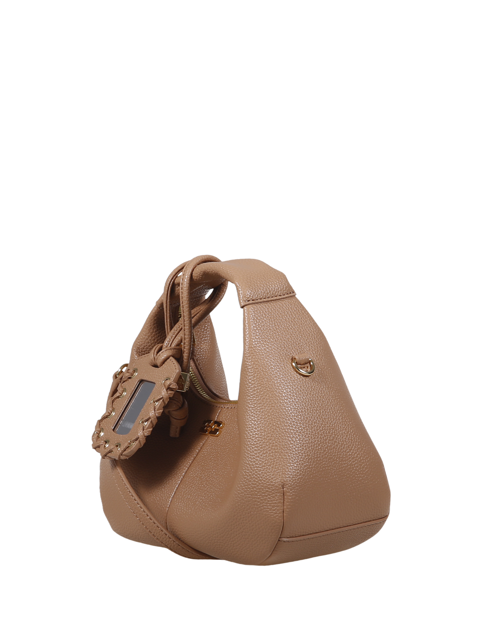WOMAN GANNI NUDE RECYCLED POLYESTER HOBO MINI GRAINED BAG