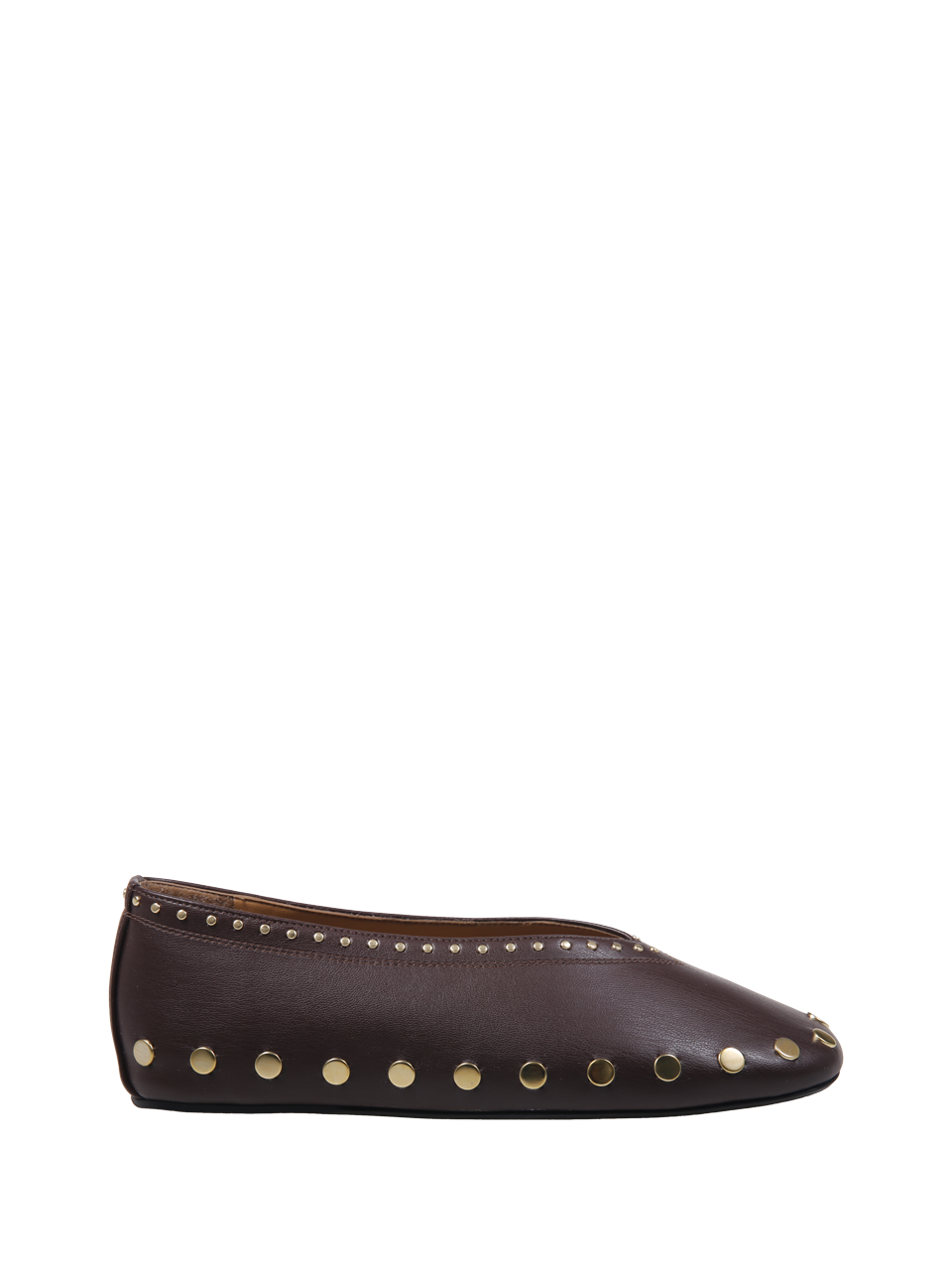 DONNA GANNI BALLERINA JENNY IN POLIESTERE MARRONE