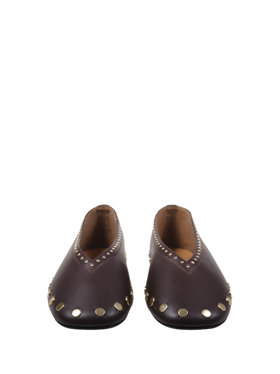 DONNA GANNI BALLERINA JENNY IN POLIESTERE MARRONE