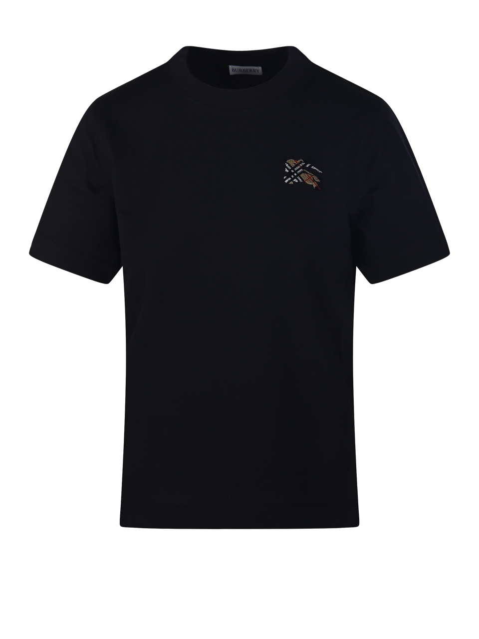 WOMAN BURBERRY BLACK COTTON FRANKIE TFG EKD T-SHIRT