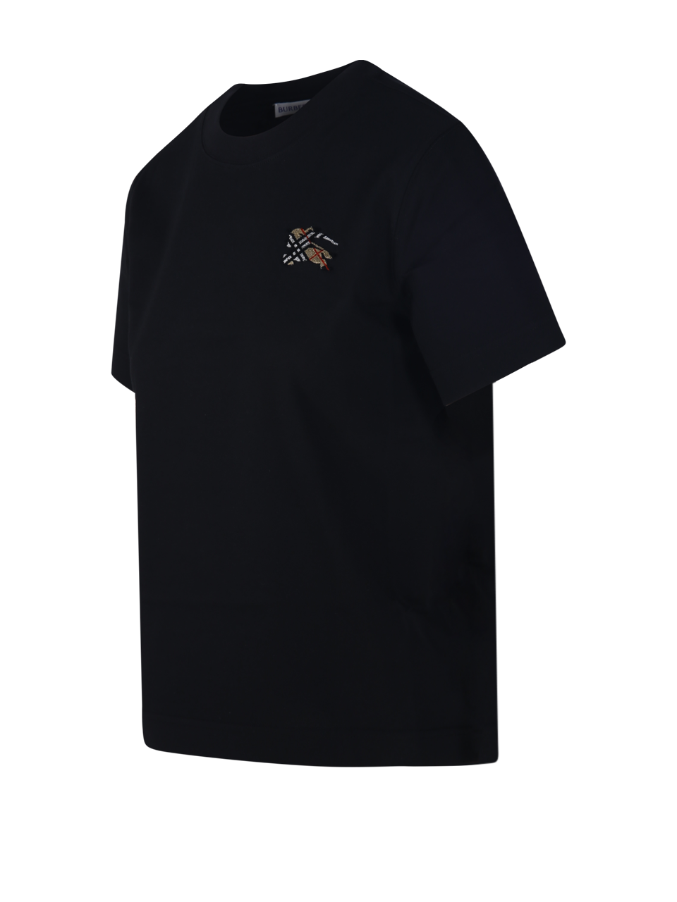 WOMAN BURBERRY BLACK COTTON FRANKIE TFG EKD T-SHIRT