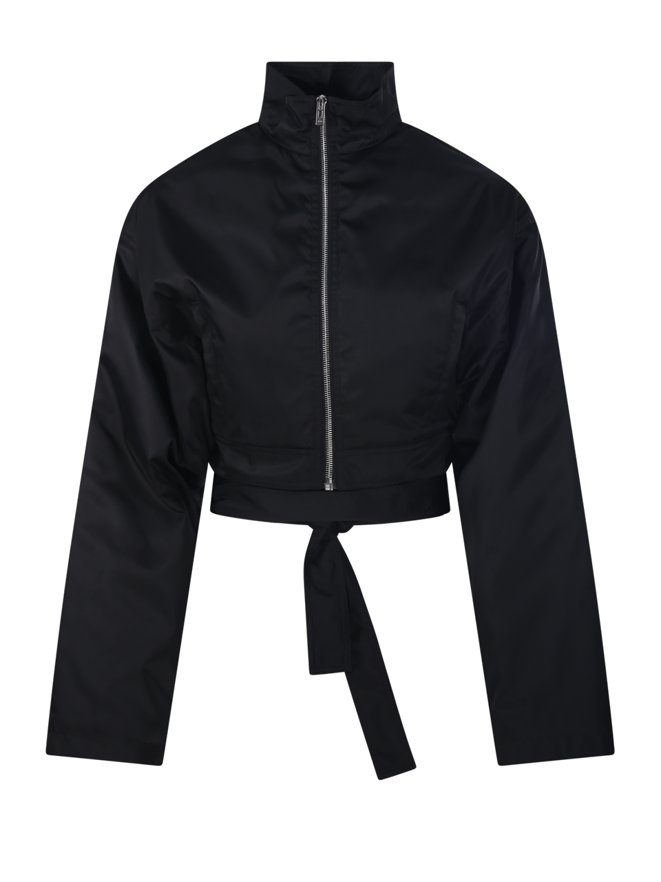 DONNA ALAIA BOMBER IN POLIAMMIDE NERA 
