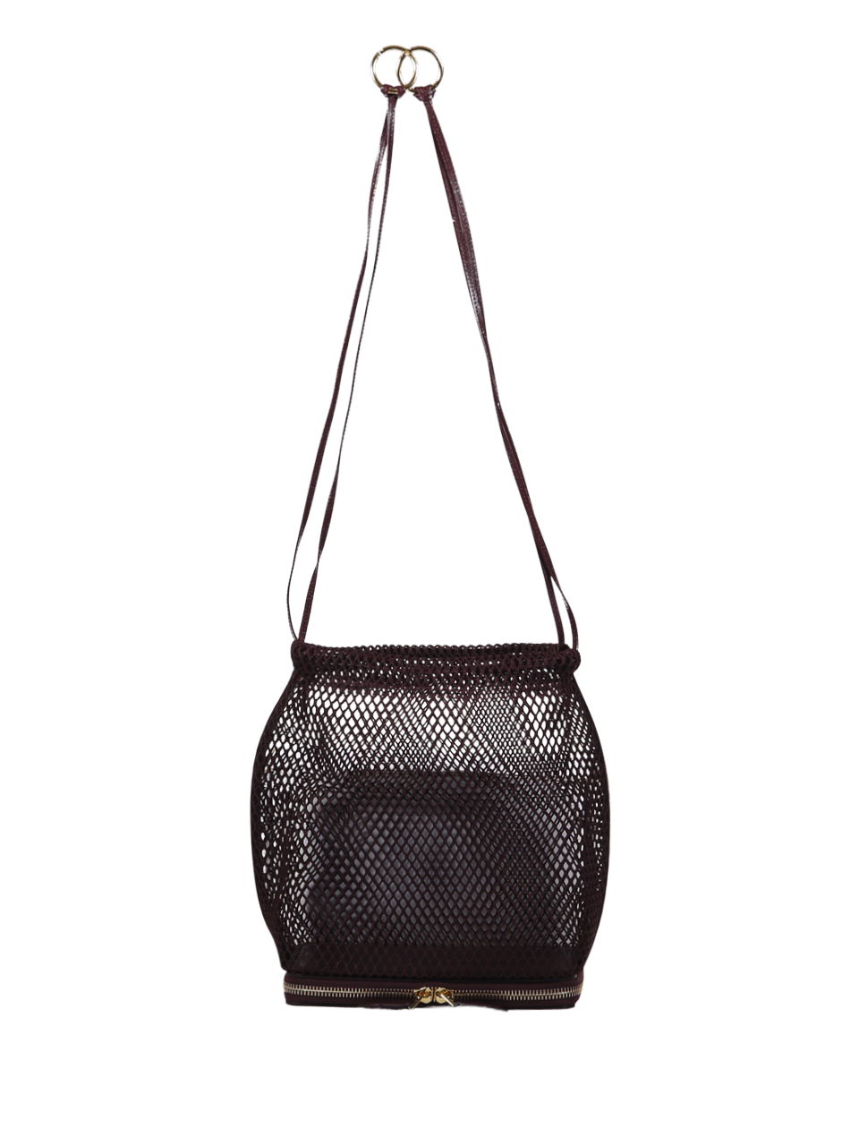 DONNA ALAIA BORSA LE POCHON IN POLIAMMIDE BORDEAUX