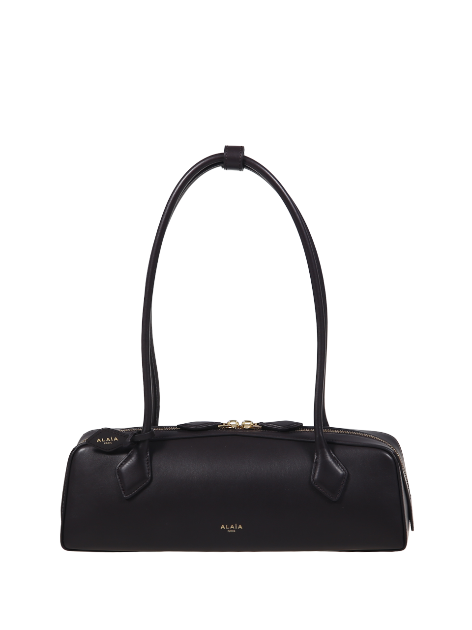 DONNA ALAIA BORSA TECKEL MEDIA IN PELLE MARRONE