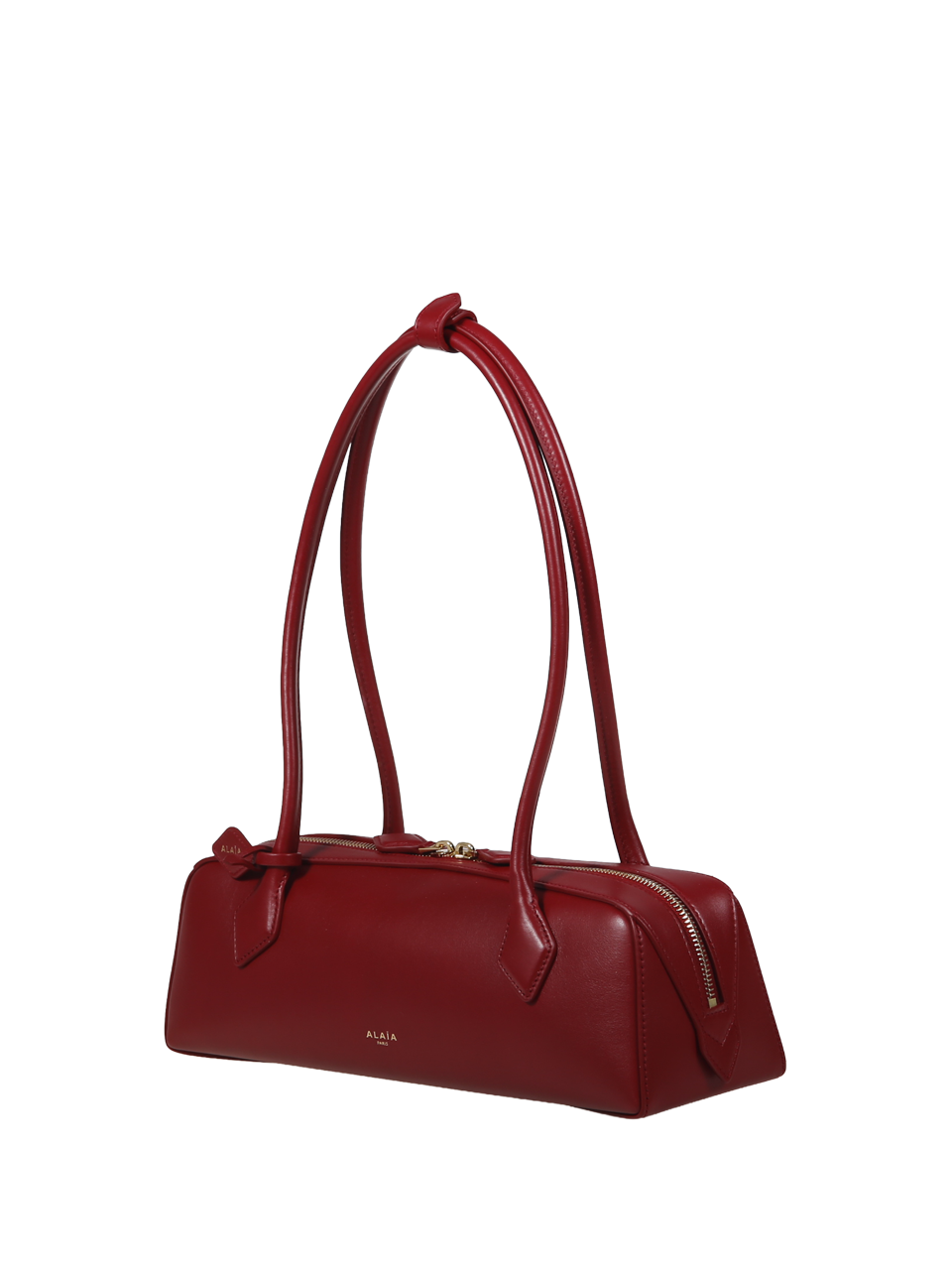 DONNA ALAIA BORSA TECKEL MEDIA IN PELLE ROSSA 
