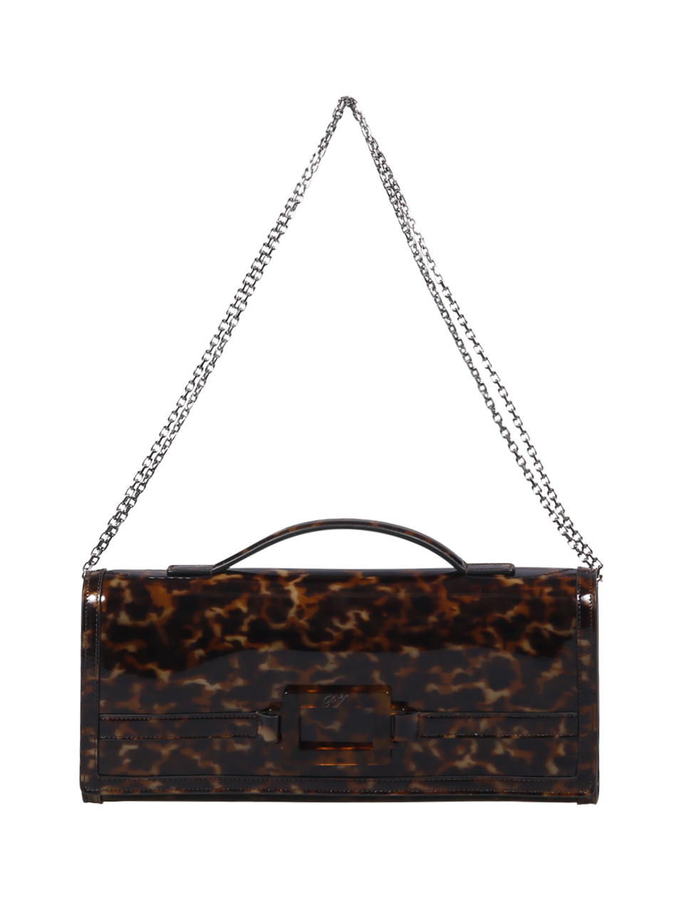 BELLE VIVIER TURTLE BUCKLE CLUTCH