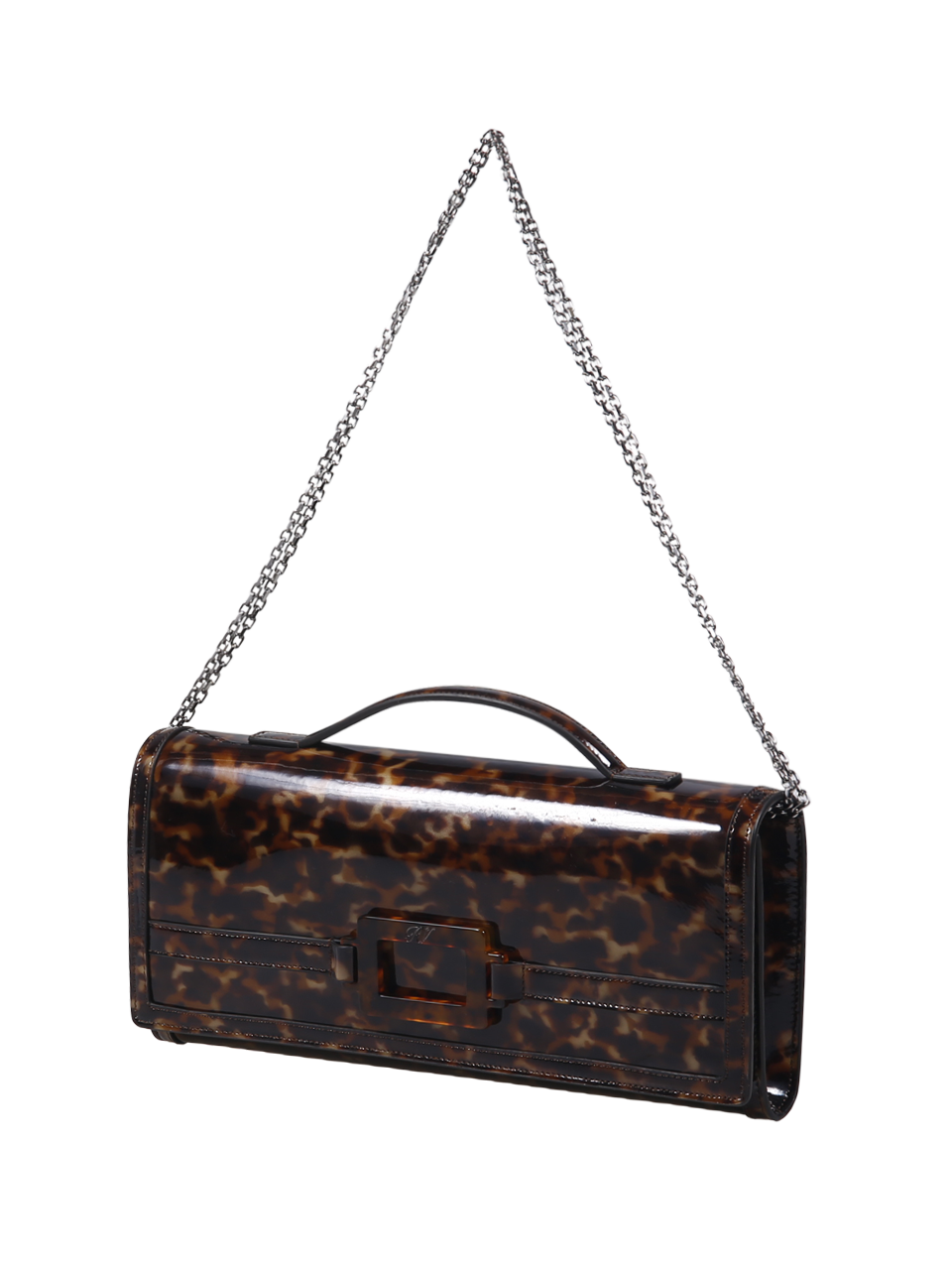 BELLE VIVIER TURTLE BUCKLE CLUTCH