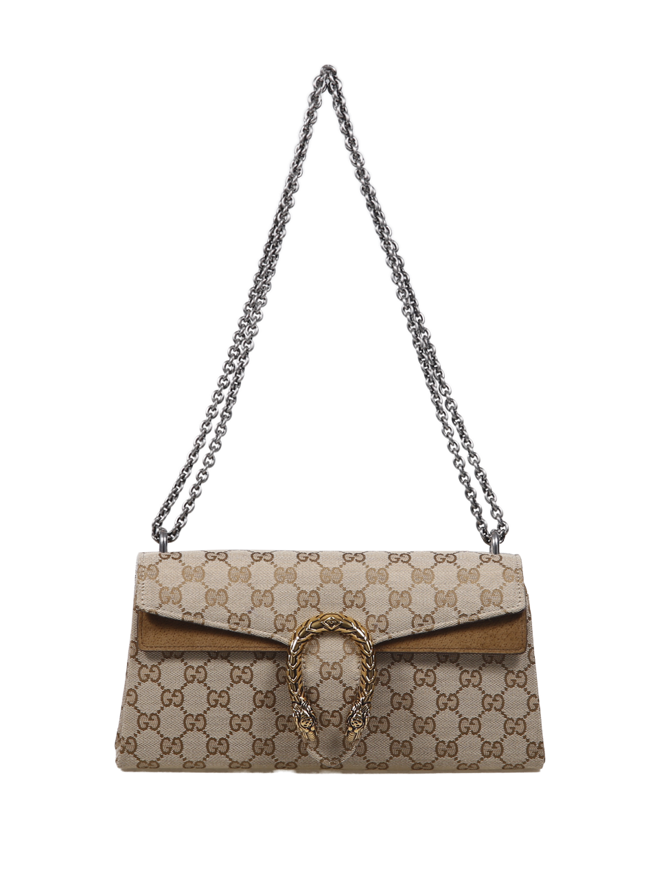 WOMAN GUCCI BEIGE LEATHER DIONYSUS SHOULDER BAG