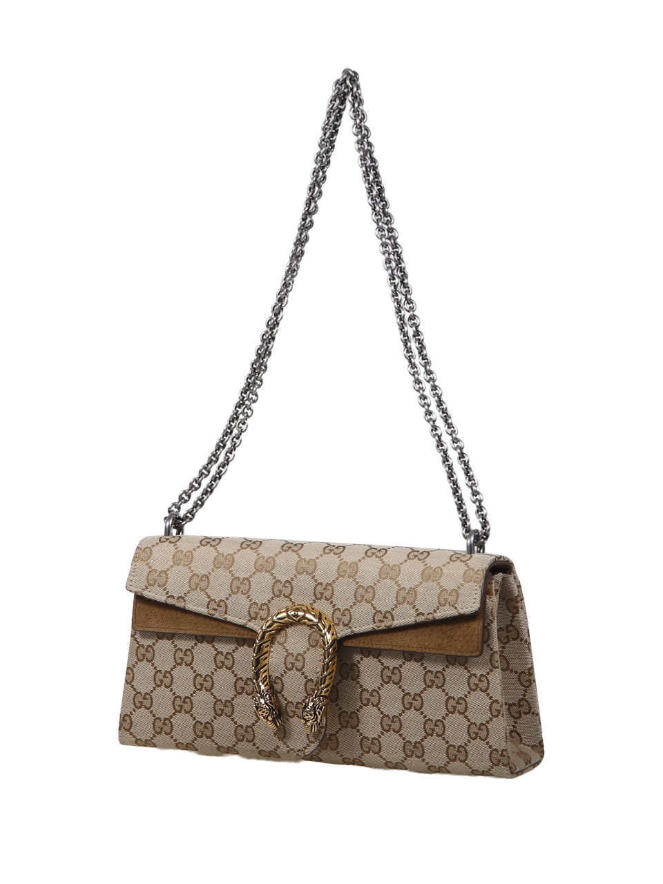 WOMAN GUCCI BEIGE LEATHER DIONYSUS SHOULDER BAG