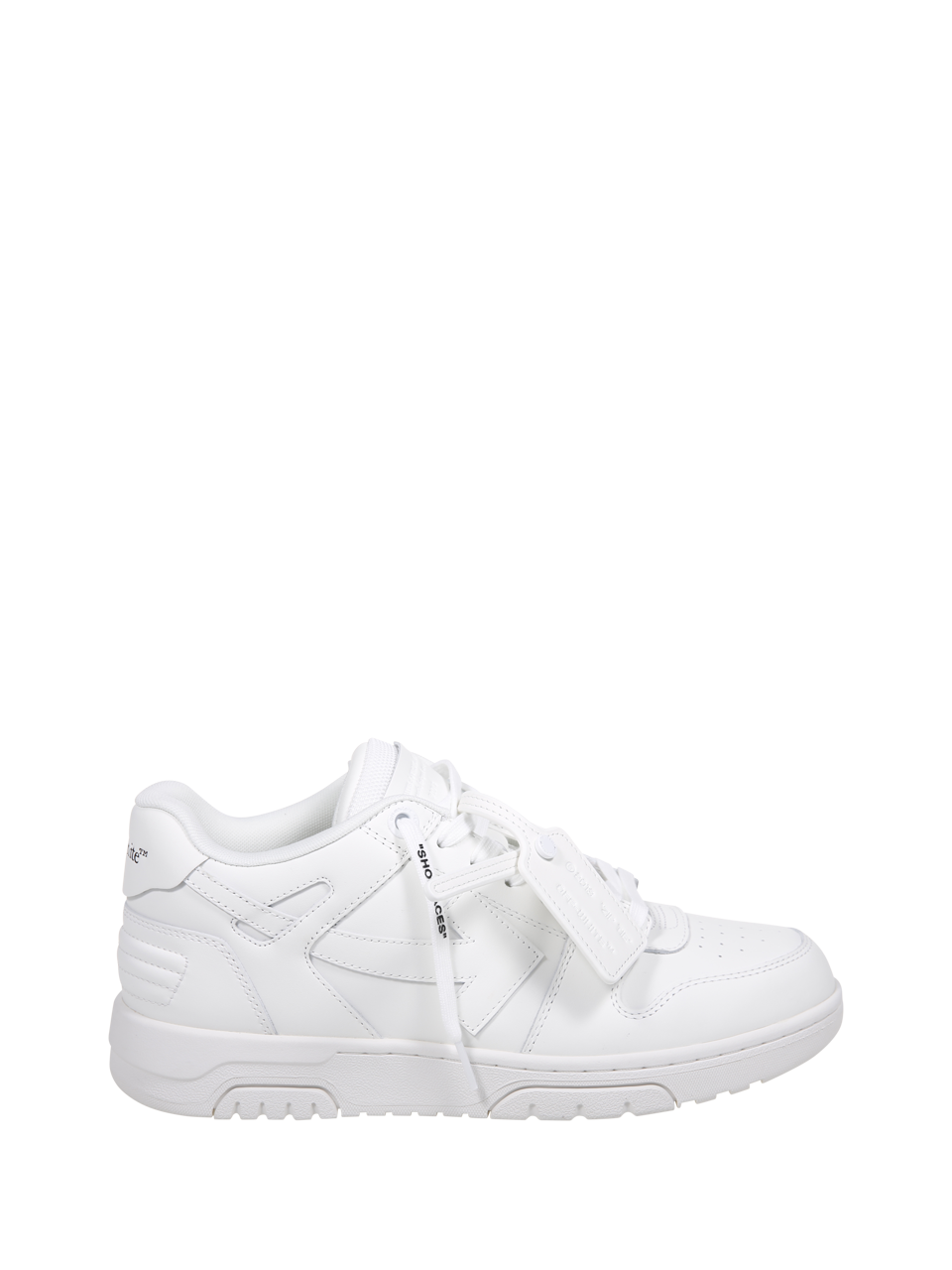 MEN OFF-WHITE WHITE LEATHER OUT OF OFFICE SNEAKER