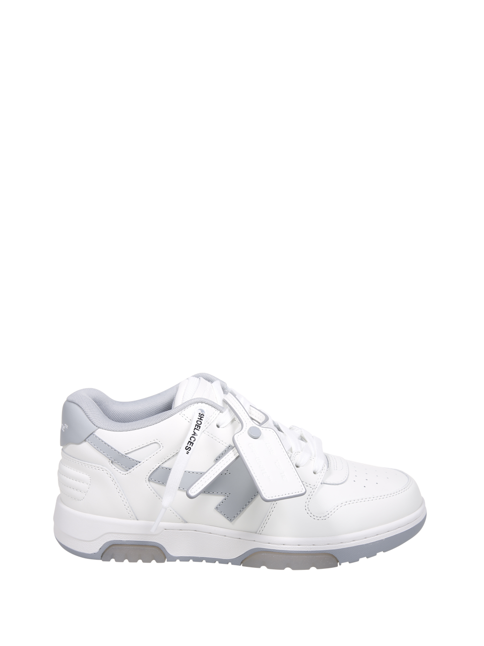 MEN OFF-WHITE WHITE LEATHER OUT OF OFFICE SNEAKER