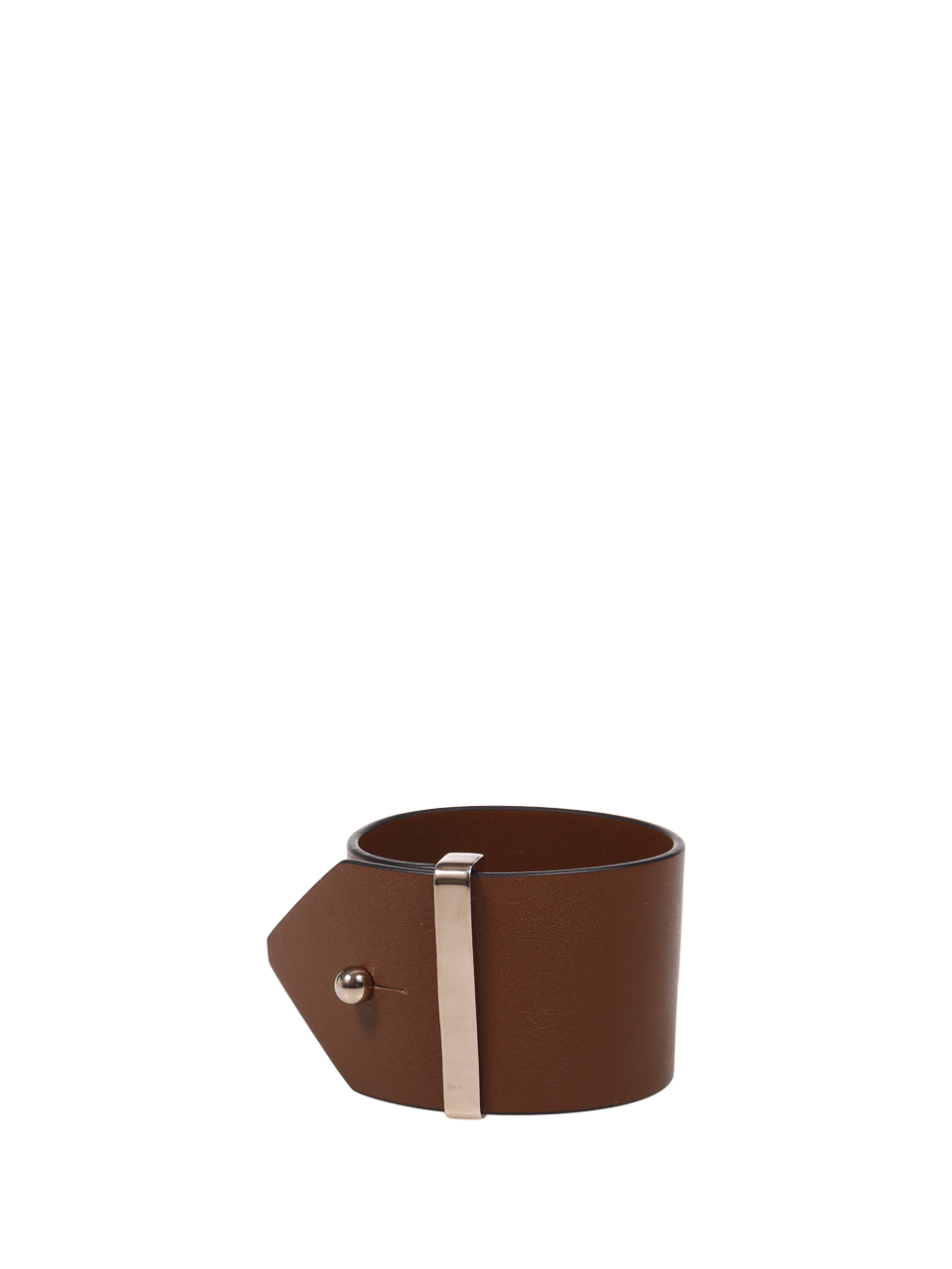 DONNA MAXMARA BRACCIALE TAVOLA IN PELLE MARRONE 