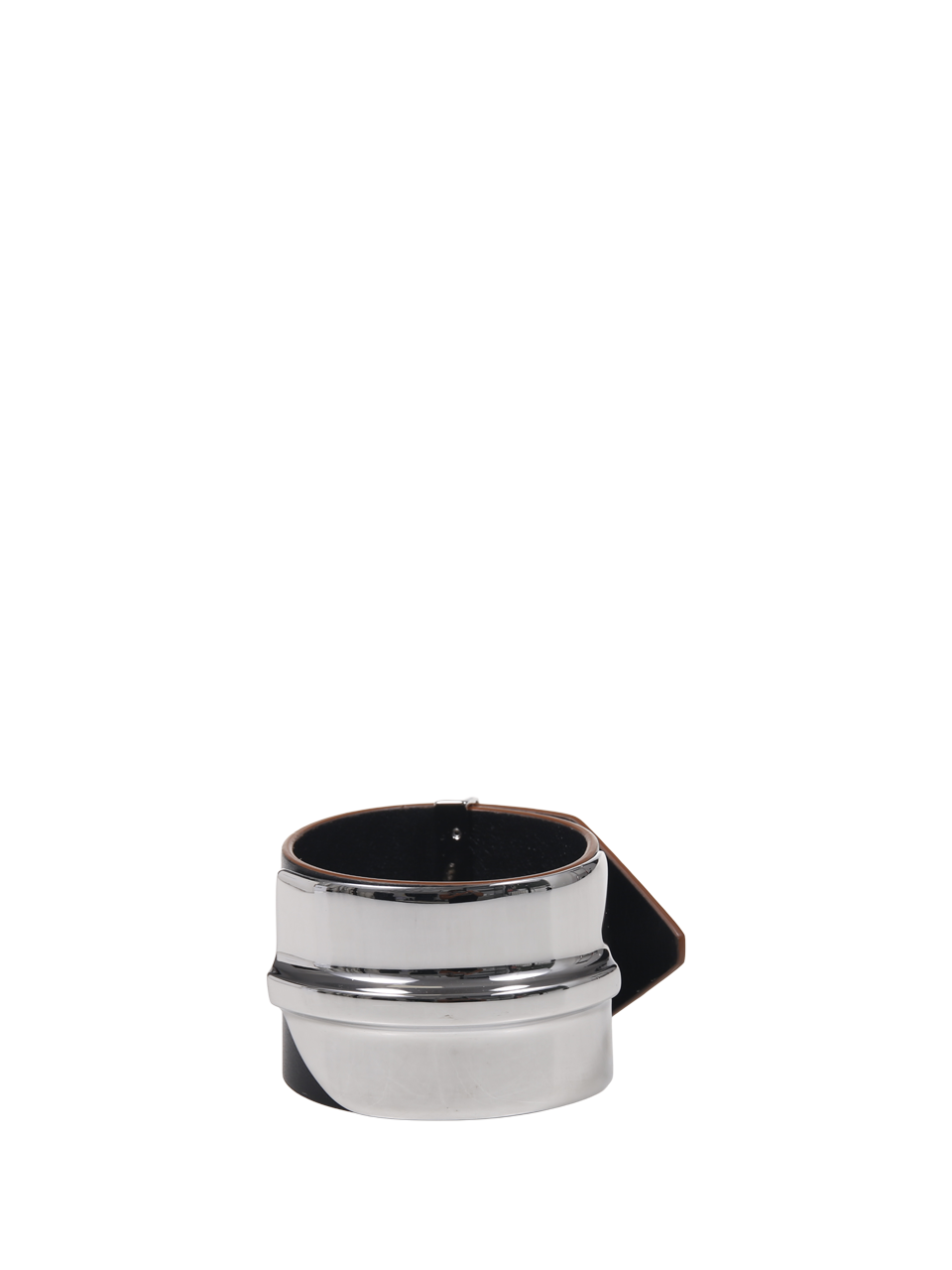 WOMAN MAXMARA BLACK LEATHER TAVOLA BRACELET