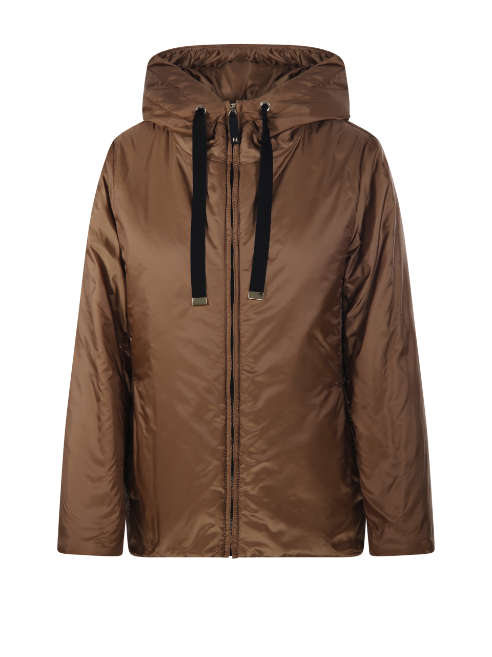 WOMAN MAXMARA THE CUBE BROWN POLYESTER GREENH DOUBLE BREASTED QUILTED JACKET
