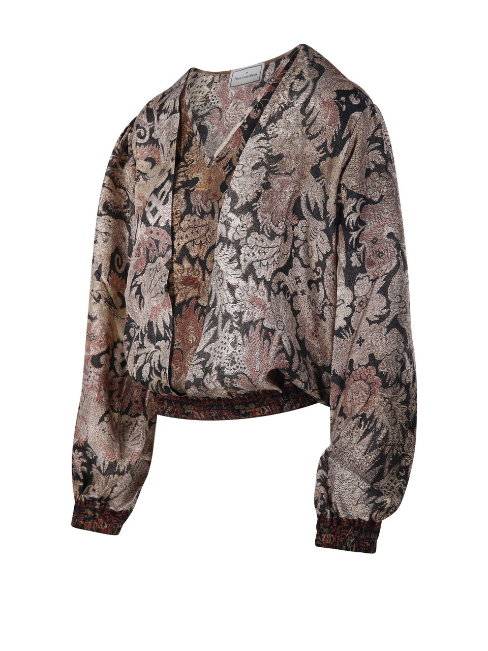 WOMAN PIERRE LOUISE MASCIA NUDE SILK ALOE LONGSLEEVE SHIRT
