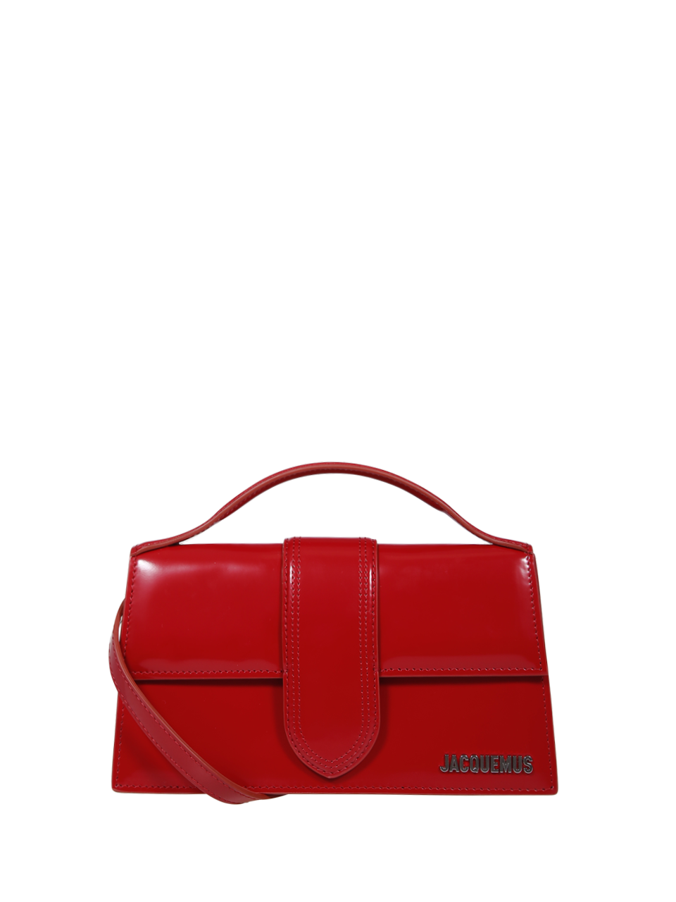 WOMAN JACQUEMUS RED LEATHER LE GRAND BAMBINO BAG