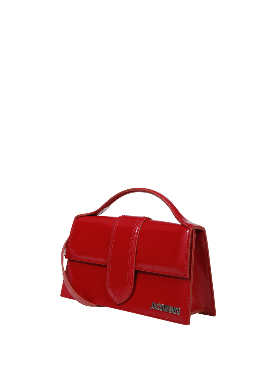 WOMAN JACQUEMUS RED LEATHER LE GRAND BAMBINO BAG