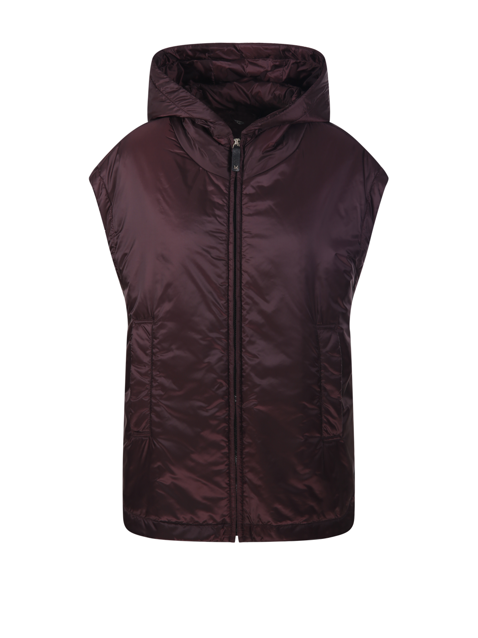 WOMAN MAXMARA THE CUBE RED POLYESTER AMBRA OVER QUILTED WAIST COAT