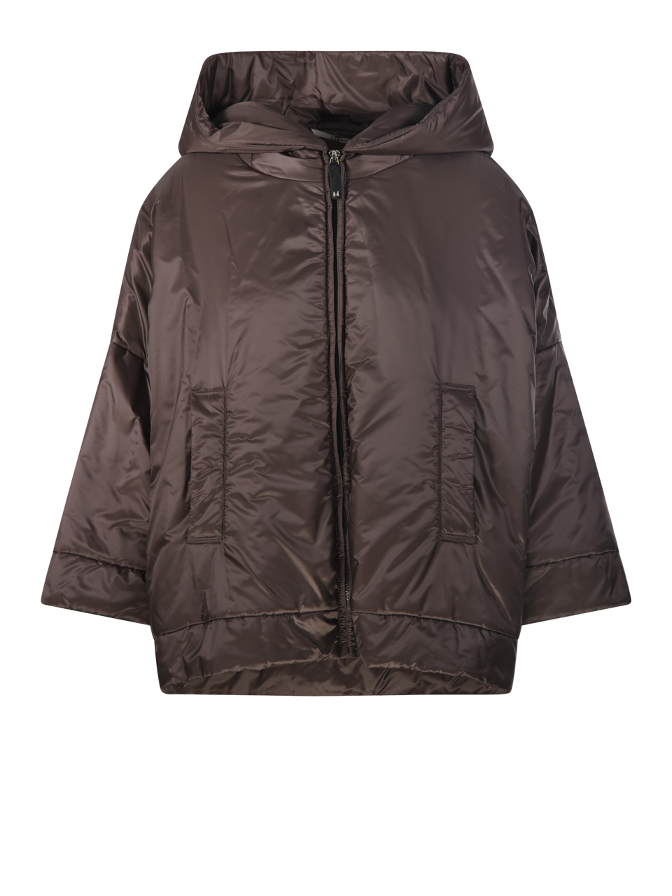 WOMAN MAXMARA THE CUBE BROWN POLYESTER FIORE QUILTED WAIST COAT