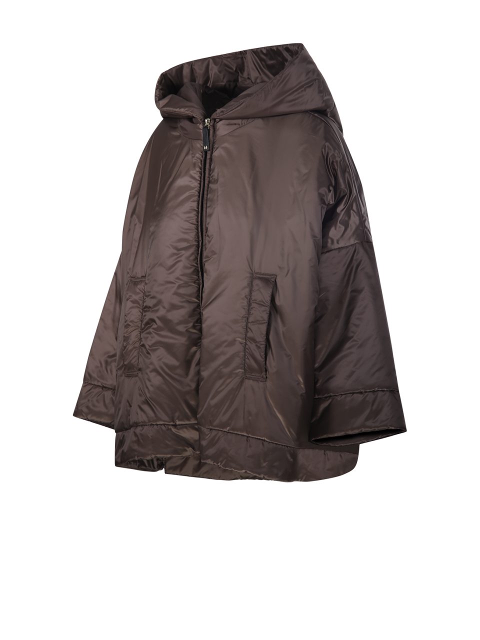 WOMAN MAXMARA THE CUBE BROWN POLYESTER FIORE QUILTED WAIST COAT