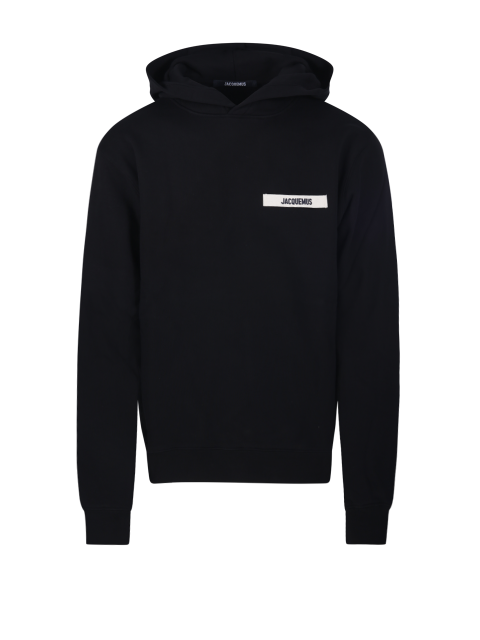 UOMO JACQUEMUS FELPA GROS GRAIN IN COTONE NERO 