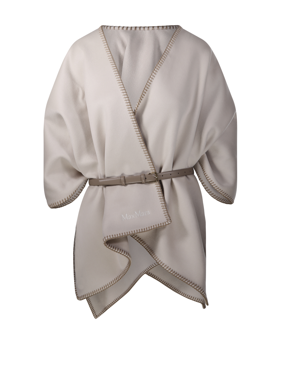 WOMAN MAXMARA BEIGE VIRGIN WOOL COLOMBA CAPE