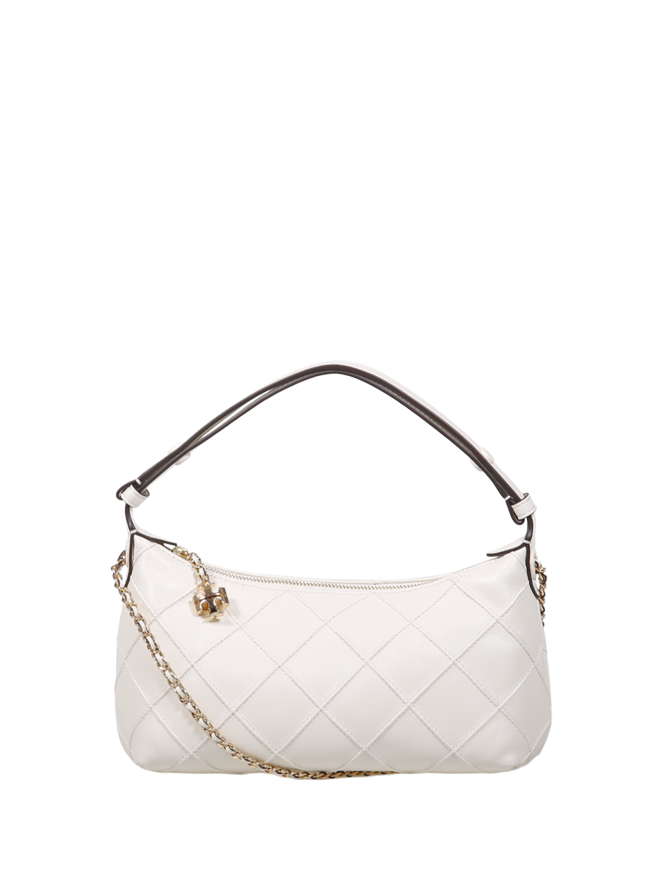 DONNA TORY BURCH POCHETTE FLEMING IN PELLE BIANCA