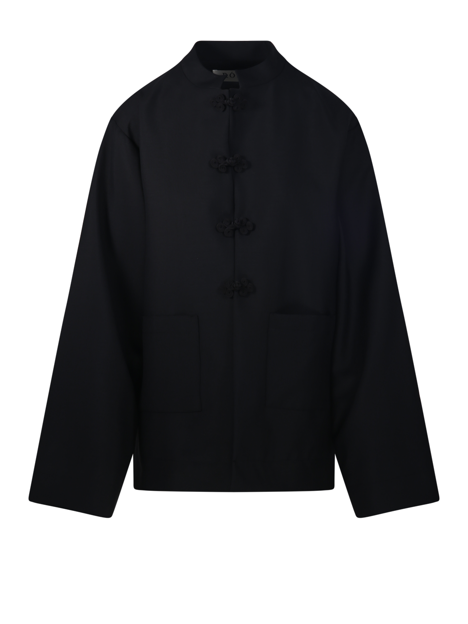WOMAN ROHE BLACK VIRGIN WOOL PANKOU CLOSURE JACKET