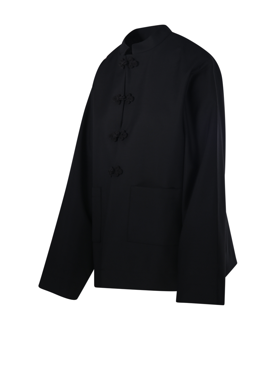 WOMAN ROHE BLACK VIRGIN WOOL PANKOU CLOSURE JACKET