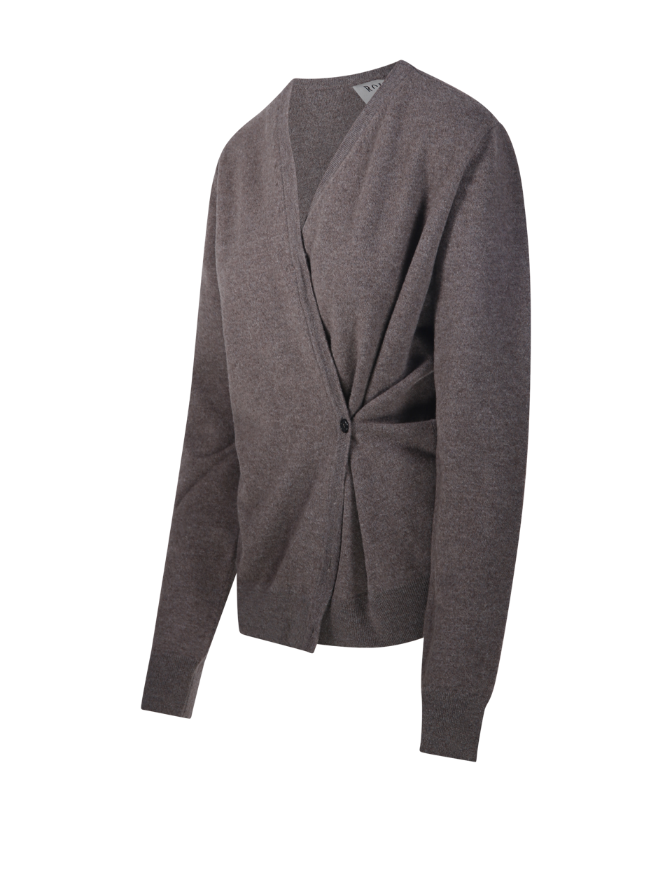 WOMAN ROHE GREY WOOL TWISTED BALLET CARDIGAN