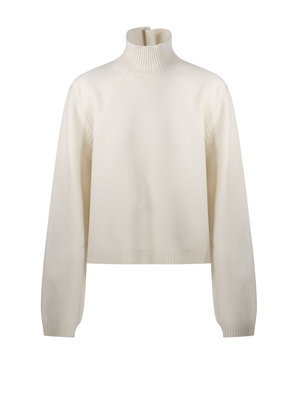 WOMAN ROHE WHITE WOOL TURTLENECK SWEATER