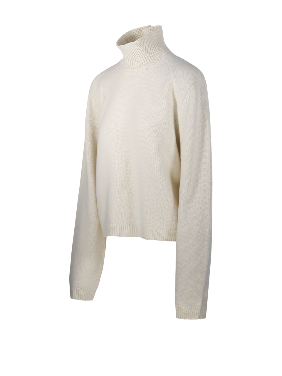 WOMAN ROHE WHITE WOOL TURTLENECK SWEATER