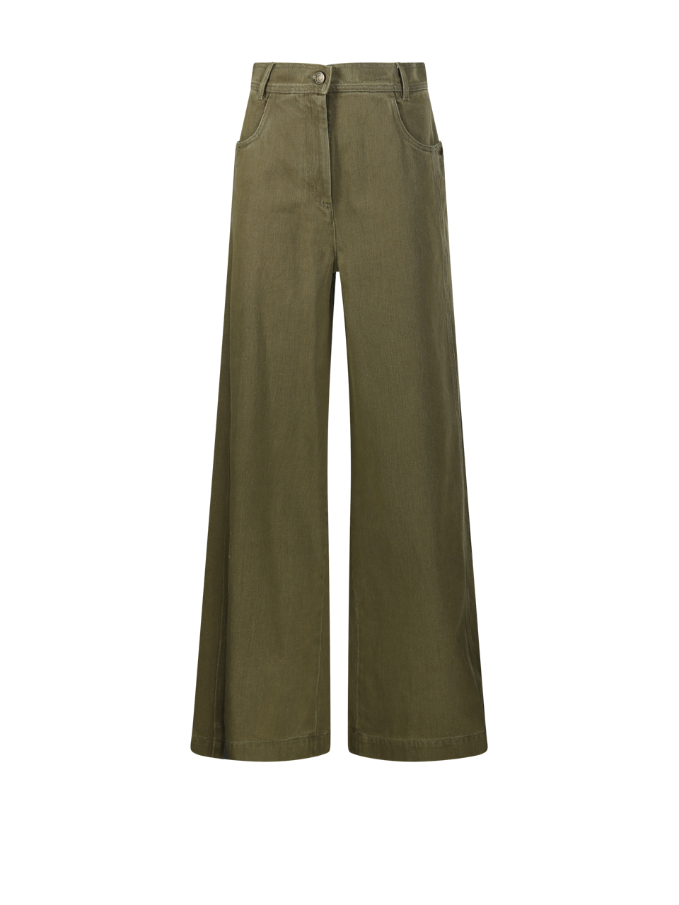 WOMAN MAXMARA GREEN COTTON ALAMARO PANT