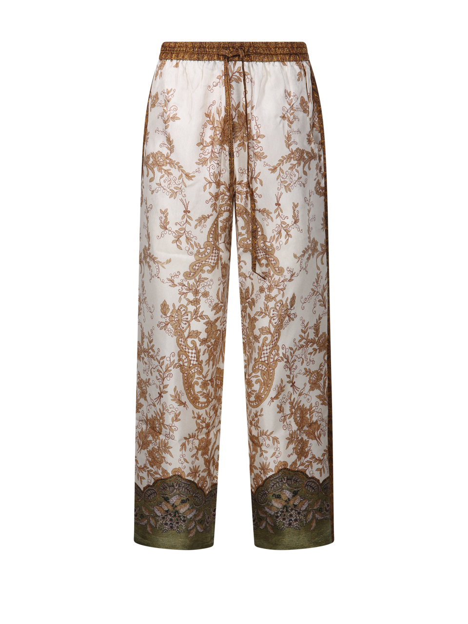  DONNA PIERRE LOUISE MASCIA PANTALONI ALOE IN SETA NUDE 