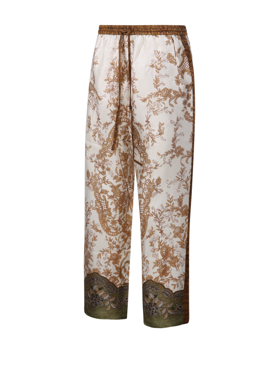 DONNA PIERRE LOUISE MASCIA PANTALONI ALOE IN SETA NUDE 