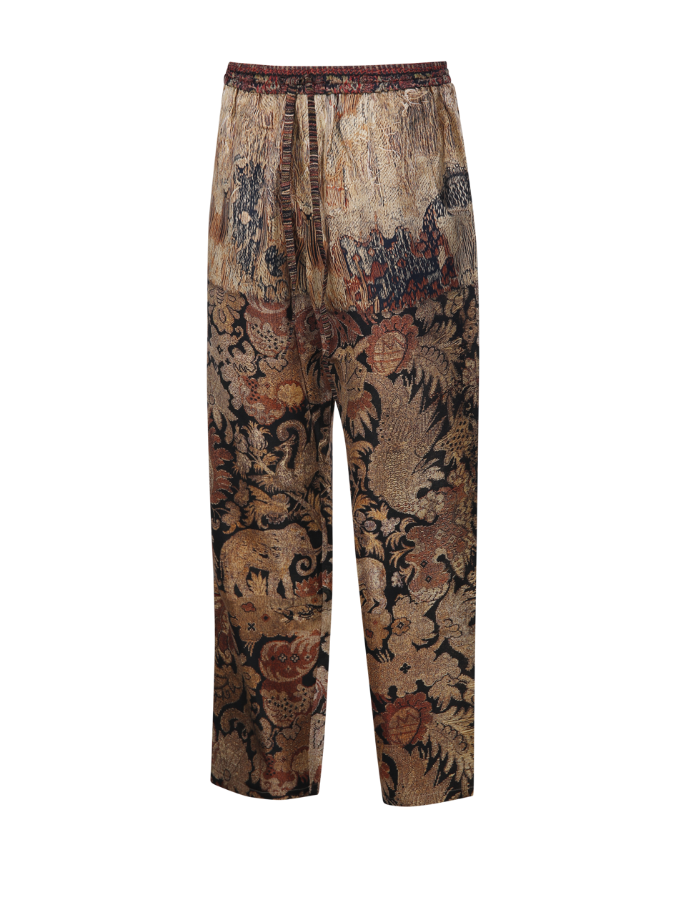  DONNA PIERRE LOUISE MASCIA PANTALONI ALOE IN SETA MULTICOLOR