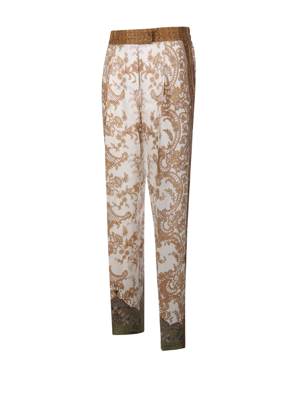 DONNA PIERRE LOUISE MASCIA PANTALONI CIALDA IN SETA NUDE 