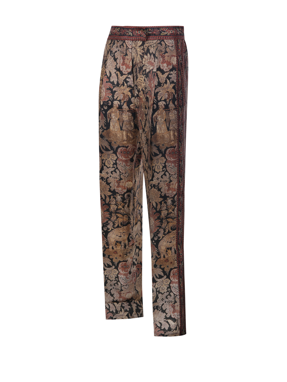DONNA PIERRE LOUISE MASCIA PANTALONI CIALDA IN SETA MULTICOLOR 