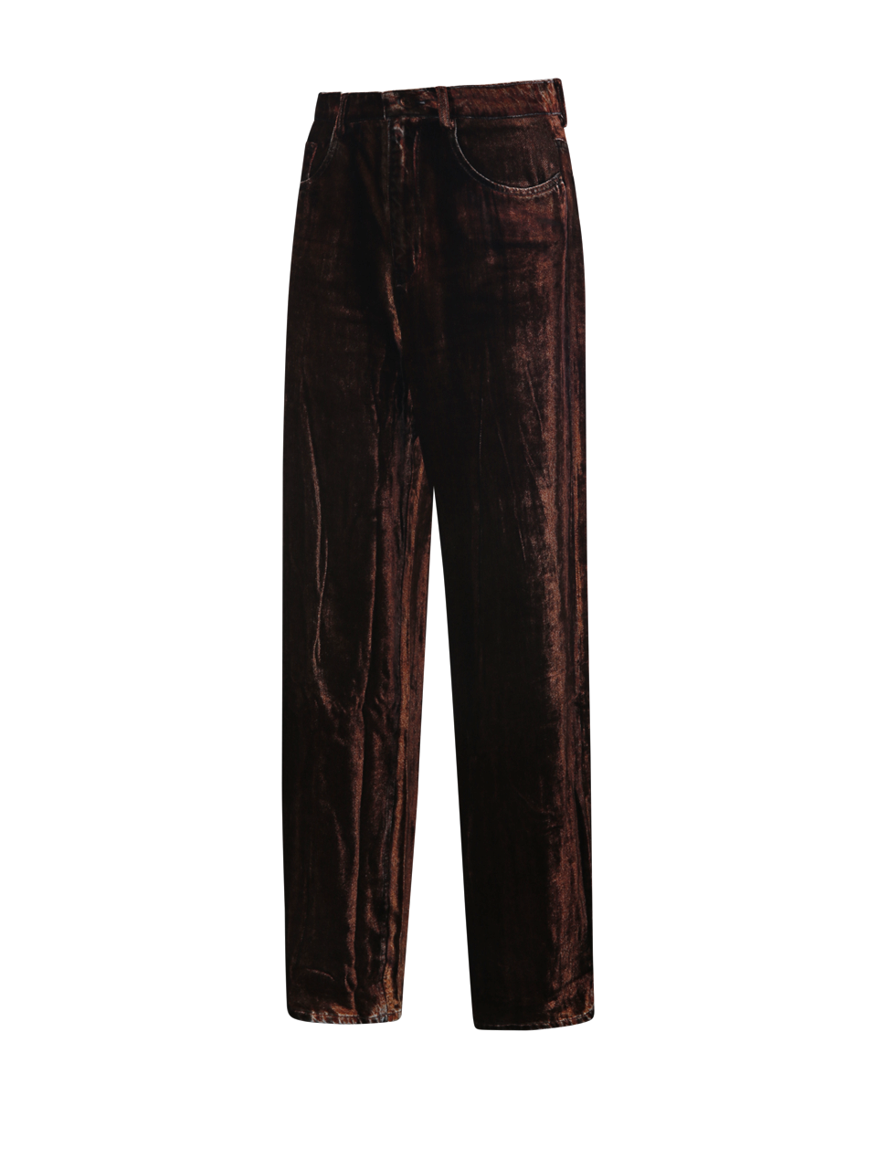 WOMAN PIERRE LOUISE MASCIA BLUE VISCOSE KANPUR+DOX DETAILS TROUSER