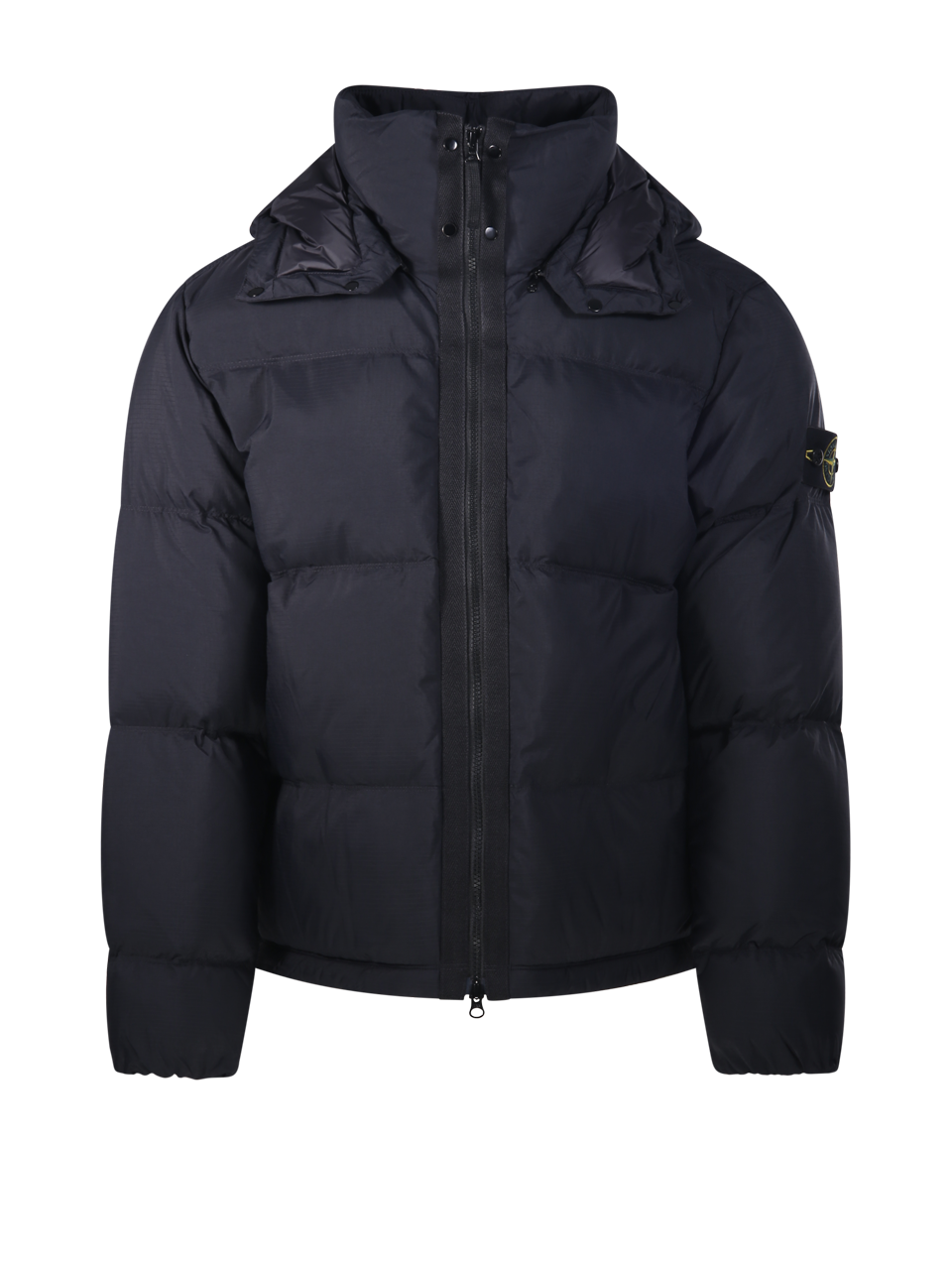 MEN STONE ISLAND BLACK POLYAMIDE DOWN JACKET