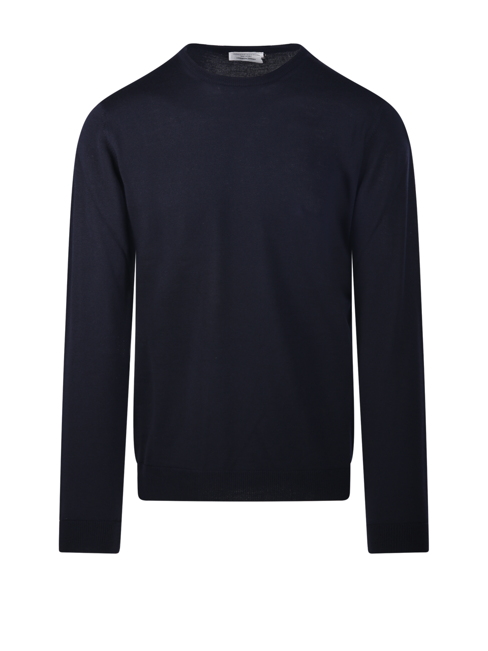 UOMO ROBERTO COLLINA MAGLIA GIROCOLLO IN LANA MERINO BLU