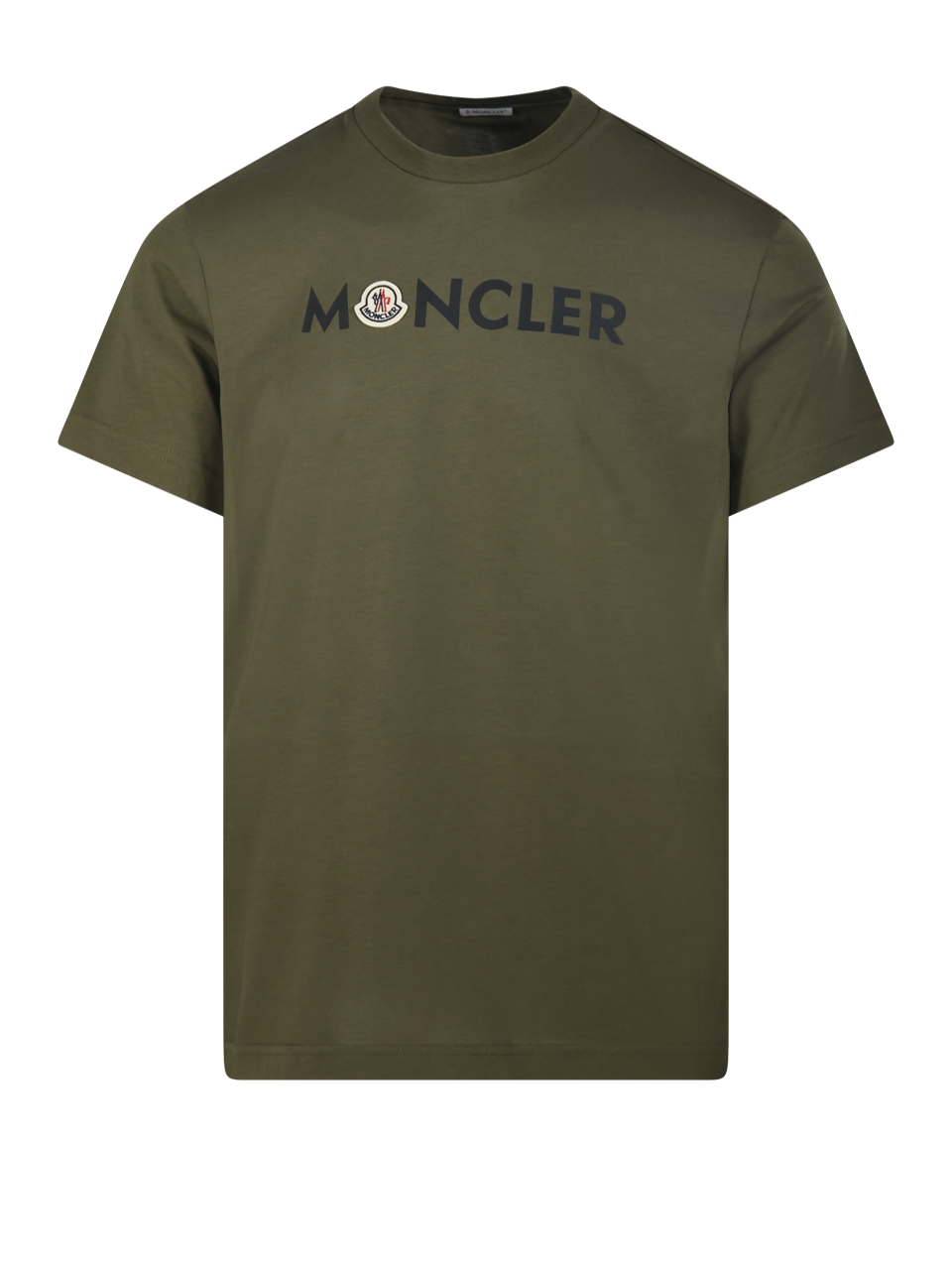 MEN MONCLER GREEN COTTON SS T-SHIRT