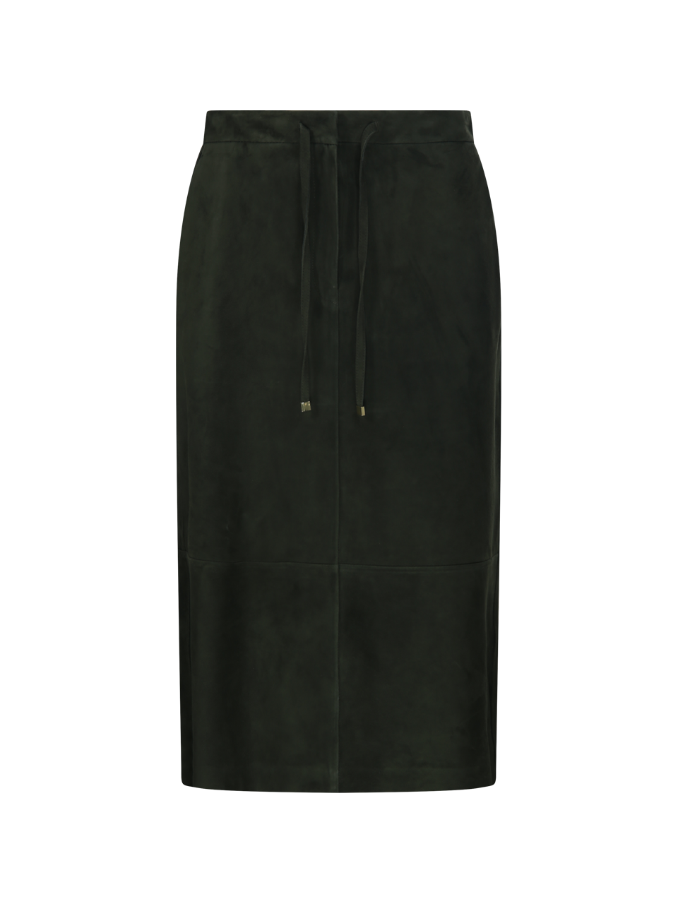 WOMAN MAXMARA GREEN LEATHER GAZZA SUEDE SKIRT