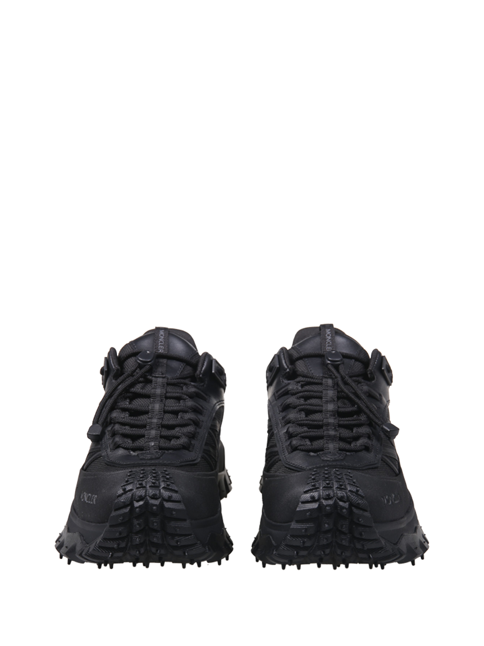 MEN MONCLER BLACK LEATHER TRAILGRIP GTX LOW TOP SNEAKER
